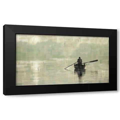 Peace Sandy Black Modern Wood Framed Art Print by Wiley, Marta
