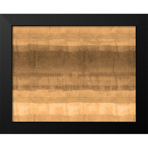 Ocean study Ochre Black Modern Wood Framed Art Print by Wiley, Marta