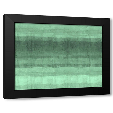 Ocean study Green Black Modern Wood Framed Art Print with Double Matting by Wiley, Marta