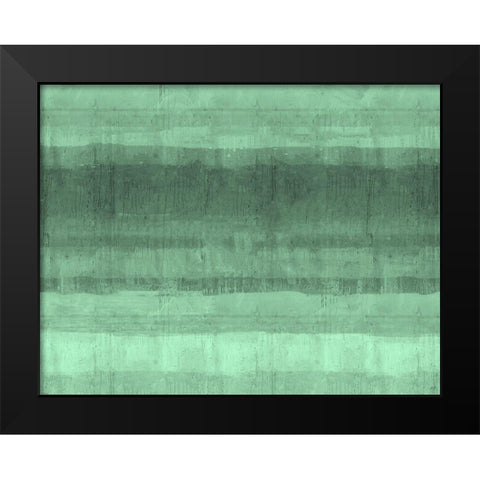 Ocean study Green Black Modern Wood Framed Art Print by Wiley, Marta