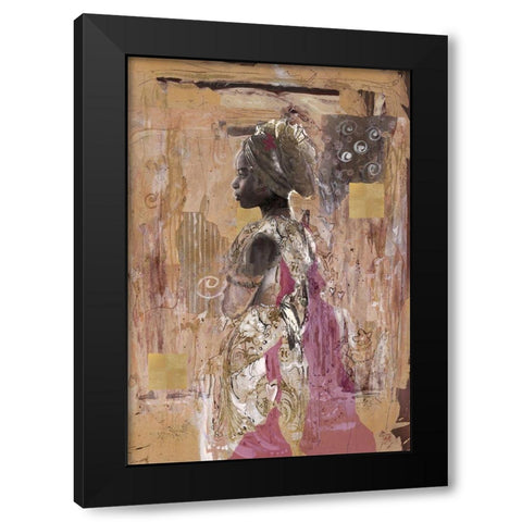In Solitude- Dark  Black Modern Wood Framed Art Print with Double Matting by Wiley, Marta