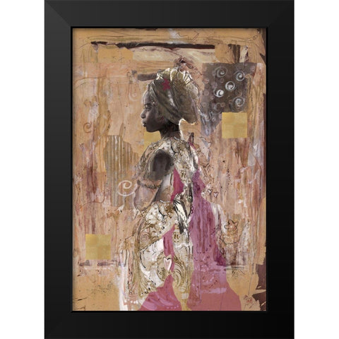 In Solitude- Dark  Black Modern Wood Framed Art Print by Wiley, Marta