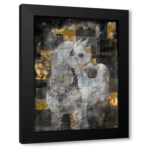 White Arabian Dream Black Modern Wood Framed Art Print by Wiley, Marta