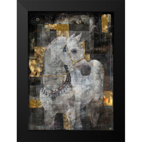 White Arabian Dream Black Modern Wood Framed Art Print by Wiley, Marta
