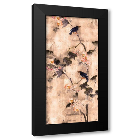 Song Bird Sepia Black Modern Wood Framed Art Print by Wiley, Marta