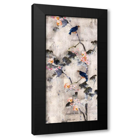 Song Bird Soft Black Modern Wood Framed Art Print with Double Matting by Wiley, Marta