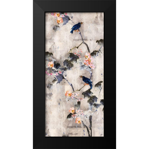 Song Bird Soft Black Modern Wood Framed Art Print by Wiley, Marta