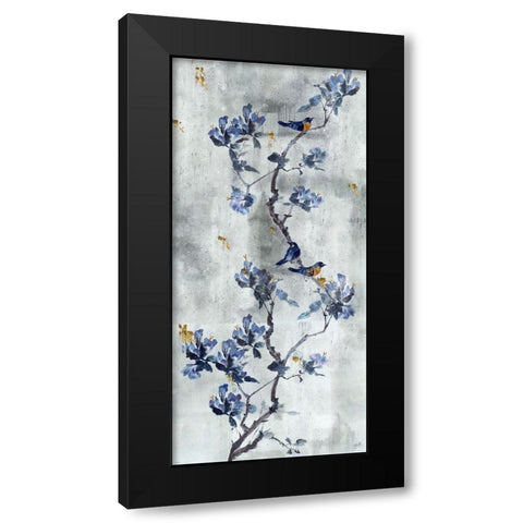 Song Bird Gray Black Modern Wood Framed Art Print by Wiley, Marta