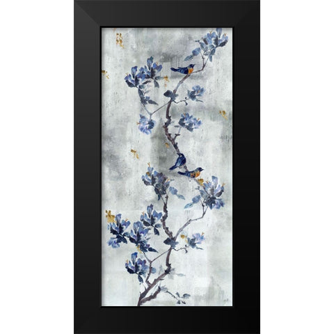 Song Bird Gray Black Modern Wood Framed Art Print by Wiley, Marta