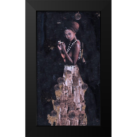 Queen Of Excellence- full length I Black Modern Wood Framed Art Print by Wiley, Marta