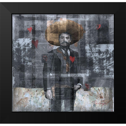 Mexcian Revolutionary I- Original Black Modern Wood Framed Art Print by Wiley, Marta