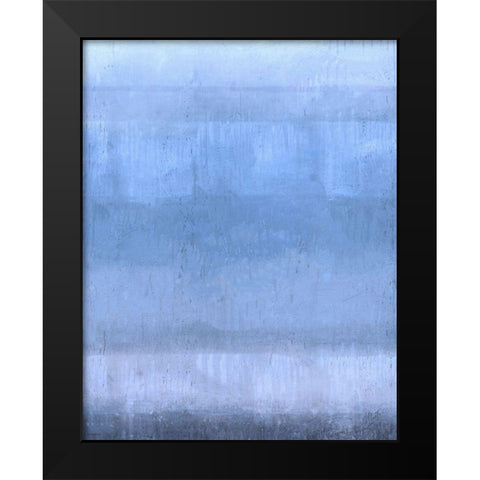 Sand Blue Abstract Light Black Modern Wood Framed Art Print by Wiley, Marta