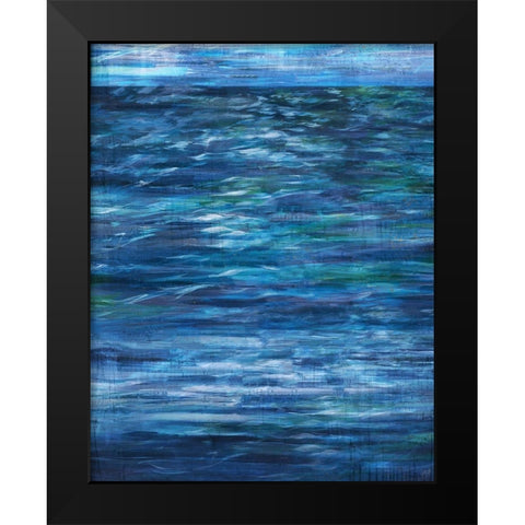 Blue Ocean Day Black Modern Wood Framed Art Print by Wiley, Marta