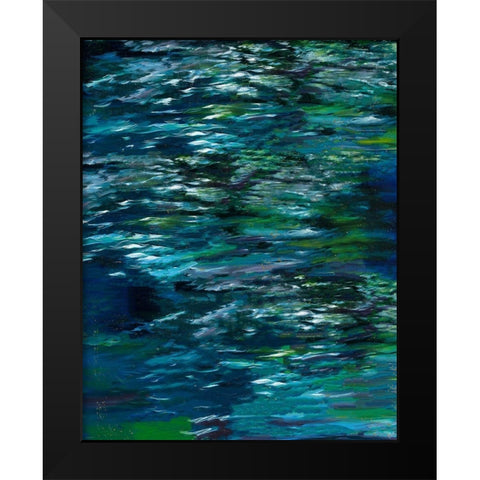 Green River Study Black Modern Wood Framed Art Print by Wiley, Marta