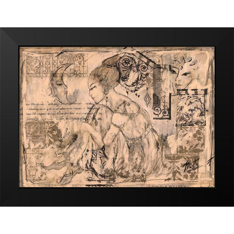 Daydream II Black Modern Wood Framed Art Print by Wiley, Marta
