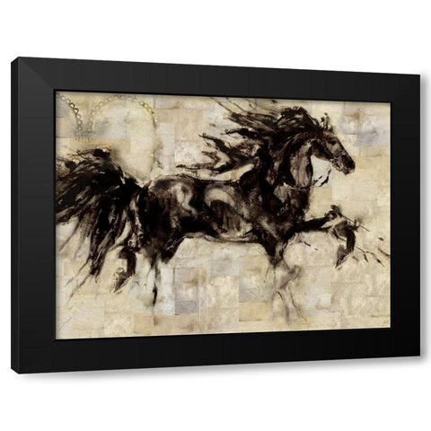 Lepa Zena Color V Black Modern Wood Framed Art Print with Double Matting by Wiley, Marta