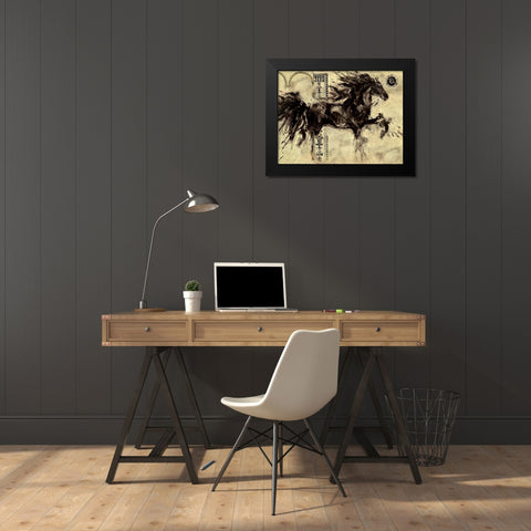 Lepa Zena Color VI Black Modern Wood Framed Art Print by Wiley, Marta