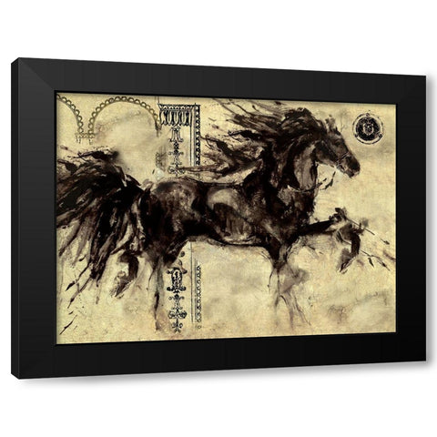 Lepa Zena Color VI Black Modern Wood Framed Art Print with Double Matting by Wiley, Marta