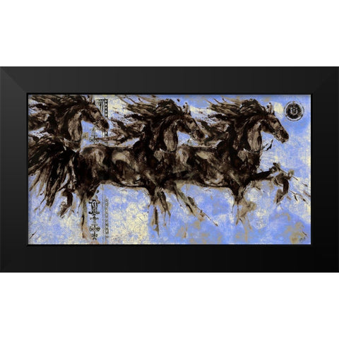 Lepa Zena 28 Black Modern Wood Framed Art Print by Wiley, Marta