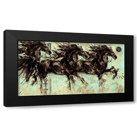 Lepa Zena 29 Black Modern Wood Framed Art Print with Double Matting by Wiley, Marta