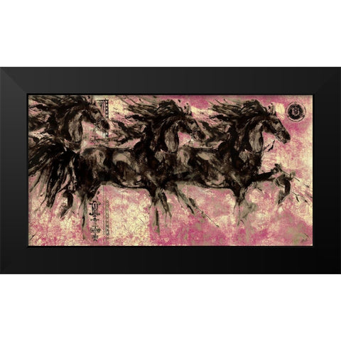 Lepa Zena 31 Black Modern Wood Framed Art Print by Wiley, Marta
