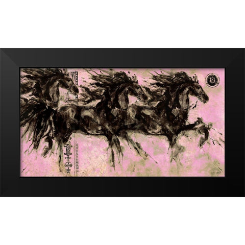 Lepa Zena 17 Black Modern Wood Framed Art Print by Wiley, Marta