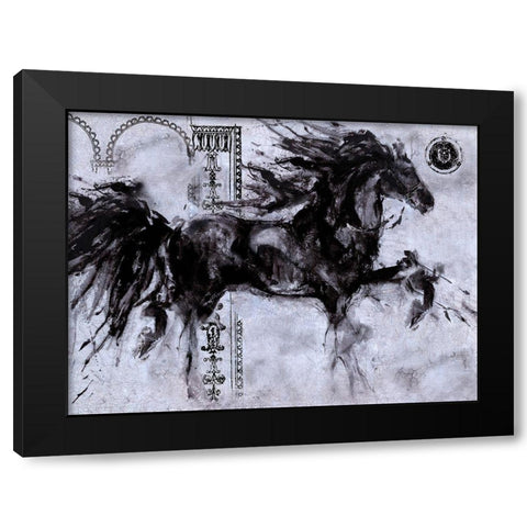 Lepa Zena Color VIII Black Modern Wood Framed Art Print by Wiley, Marta