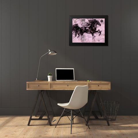 Lepa Zena Color VIIII Black Modern Wood Framed Art Print by Wiley, Marta