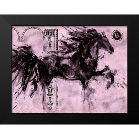 Lepa Zena Color VIIII Black Modern Wood Framed Art Print by Wiley, Marta