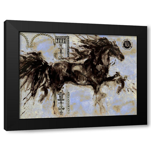 Lepa Zena Color X Black Modern Wood Framed Art Print with Double Matting by Wiley, Marta