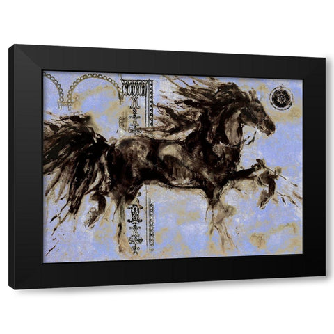 Lepa Zena Color XI Black Modern Wood Framed Art Print with Double Matting by Wiley, Marta