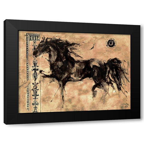 Lepa Zena XXIII Black Modern Wood Framed Art Print by Wiley, Marta