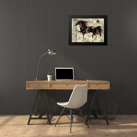 Lepa Zena XXV Black Modern Wood Framed Art Print by Wiley, Marta
