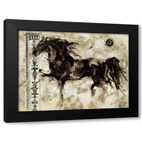 Lepa Zena XXV Black Modern Wood Framed Art Print with Double Matting by Wiley, Marta