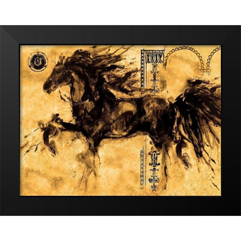 Lepa Zena  2 Black Modern Wood Framed Art Print by Wiley, Marta