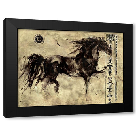 Lepa Zena 4 Black Modern Wood Framed Art Print with Double Matting by Wiley, Marta