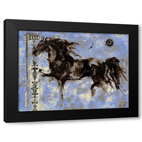 Lepa Zena 6 Black Modern Wood Framed Art Print with Double Matting by Wiley, Marta