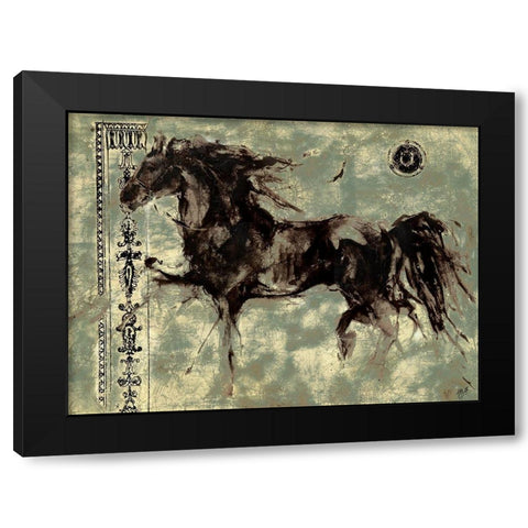 Lepa Zena 9 Black Modern Wood Framed Art Print with Double Matting by Wiley, Marta