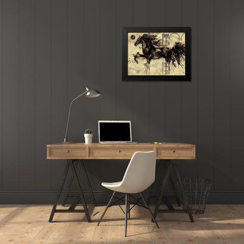 Lepa Zena 11 Black Modern Wood Framed Art Print by Wiley, Marta