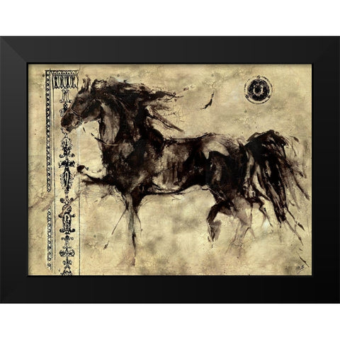 Lepa Zena 12 Black Modern Wood Framed Art Print by Wiley, Marta