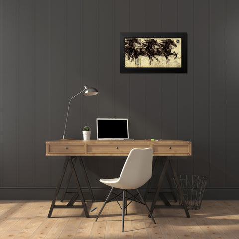 Lepa Zena 14 Black Modern Wood Framed Art Print by Wiley, Marta