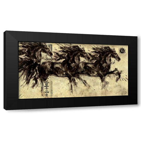 Lepa Zena 14 Black Modern Wood Framed Art Print with Double Matting by Wiley, Marta