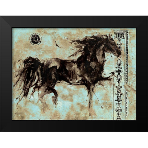 Lepa Zena 18 Black Modern Wood Framed Art Print by Wiley, Marta