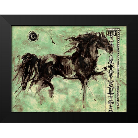 Lepa Zena 19 Black Modern Wood Framed Art Print by Wiley, Marta