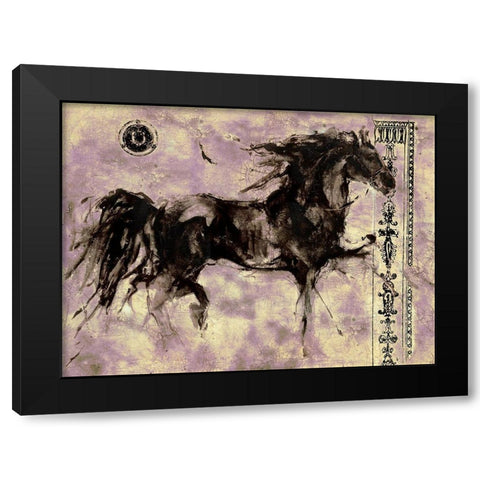 Lepa Zena 20 Black Modern Wood Framed Art Print with Double Matting by Wiley, Marta