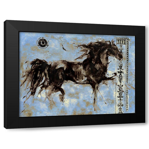 Lepa Zena 21 Black Modern Wood Framed Art Print with Double Matting by Wiley, Marta