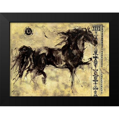 Lepa Zena 23 Black Modern Wood Framed Art Print by Wiley, Marta