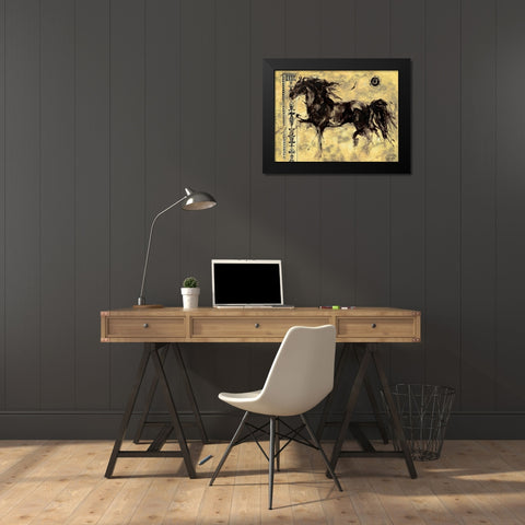 Lepa Zena 24 Black Modern Wood Framed Art Print by Wiley, Marta