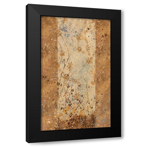 Golden Panel I Black Modern Wood Framed Art Print with Double Matting by Wiley, Marta