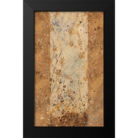 Golden Panel I Black Modern Wood Framed Art Print by Wiley, Marta